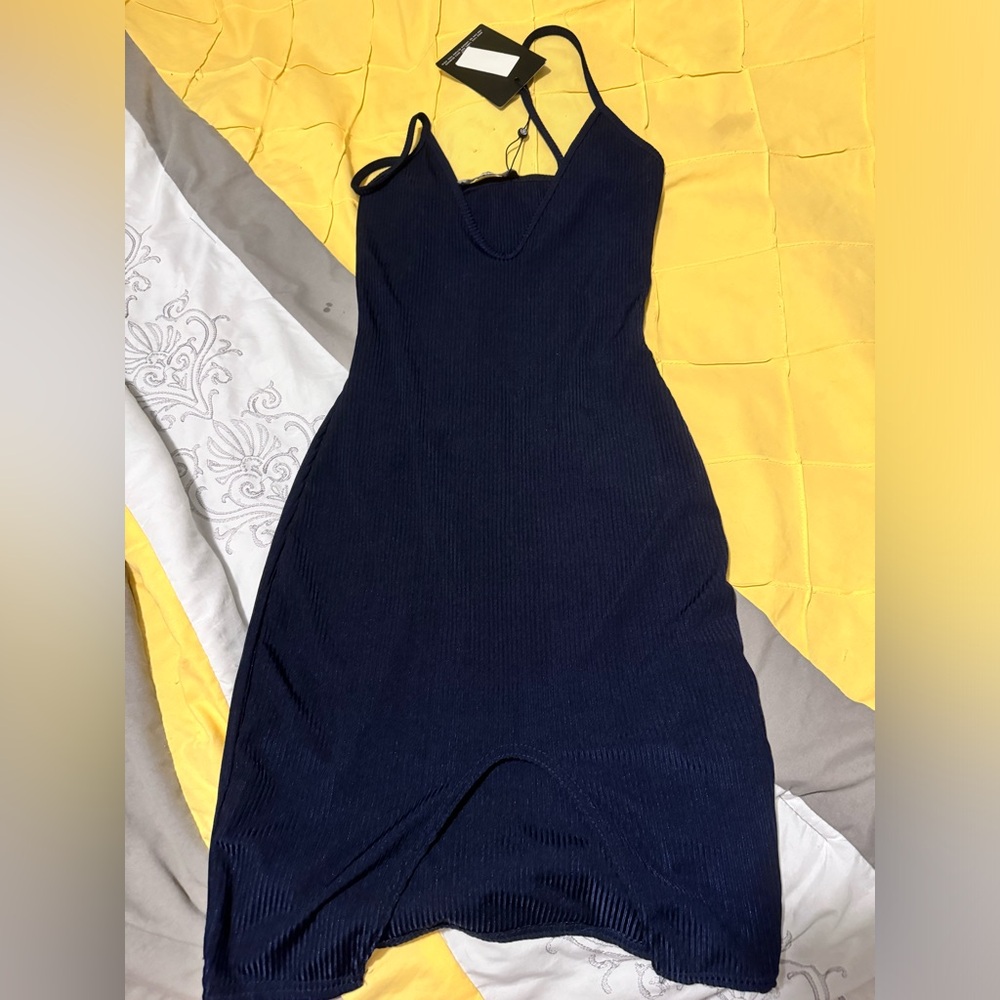 Missguided Mini navy blue dress